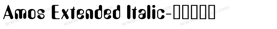 Amos Extended Italic字体转换